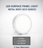 Daya Worldwide surface LED panel light with sleek white frame and illuminated panel for modern lighting applications.