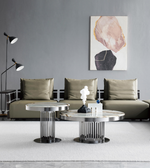 Modern Vero coffee table by Daya Worldwide featuring a sleek wooden surface and minimalist design.
