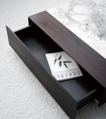 Modern Linea coffee table by Daya Worldwide featuring a sleek design and smooth surface, perfect for contemporary living rooms.