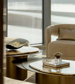 Modern Aurora coffee table by Daya Worldwide featuring a sleek design and smooth surface, perfect for contemporary living rooms.