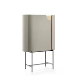 Daya Worldwide Arcveil storage cabinet bar unit with sleek design, featuring multiple compartments and a polished finish.