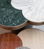 Elegant Eclipse Marble Coffee Table Set by Daya Worldwide, featuring modern center tables with sleek marble surfaces and stylish design.