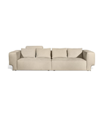 Daya Worldwide Milano Grande Sofa in modern fabric with plush cushions and sleek design, ideal for contemporary living rooms.