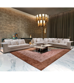 Modern storage platform sofa by Daya Worldwide featuring a sleek design with built-in storage compartments and comfortable seating