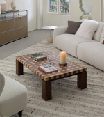 Modern grid coffee table by Daya Worldwide with a sleek, open-frame design in a stylish finish.