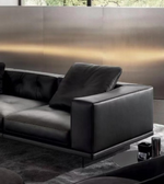 Luxurious black box sofa by Daya Worldwide featuring sleek modern design and plush cushions for stylish comfort.