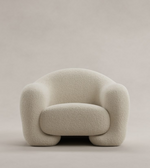 Daya Worldwide CLOUD armchair with plush fabric upholstery and modern design, perfect for living room relaxation.