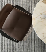 YOKO Dining Little Armchair by Daya Worldwide, modern wooden dining chair with a sleek design and comfortable armrests.
