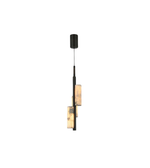 Modern pendant light fixture on a white background