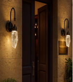 Daya Worldwide crystal wall light with elegant charm, featuring a decorative glass design for stylish interior lighting.