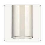 Cylindrical light fixture on a white background