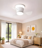 Modern Aero ceiling fan by Daya Worldwide with sleek metallic blades and integrated LED light for stylish room cooling.