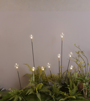 Outdoor garden globe spike light by Daya Worldwide, featuring a sleek spherical glass design with a sturdy metal stake for landscape lighting.