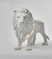 Luxury lion sculptural floor light decorative statement lighting