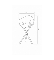 MODERN TRIPOD SPOTLIGHT TABLE LAMP