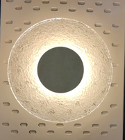 Modern stone halo wall light by Daya Worldwide, featuring a circular stone design with integrated lighting for stylish wall illumination.