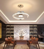 Elegant Aurora Crystal Fandelier ceiling fan by Daya Worldwide with crystal accents and modern design for stylish lighting and cooling.