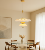 Modern Zig Zag 2 Tier Pendant Light