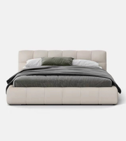 Modern Daya Worldwide Pure Bed with sleek frame and neutral bedding, perfect for contemporary bedroom decor.
