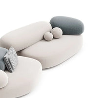 Daya Worldwide cloud curve modular sofa with soft cushions and modern design in a living room setting