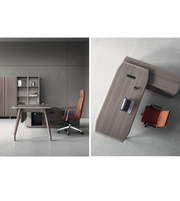 Modern Daya Worldwide executive office desk with sleek wood finish and clean lines, ideal for professional workspace decor.