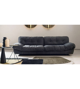Daya Worldwide Cloud-Contour Lounge Sofa in soft fabric with plush cushions and modern design for stylish living room comfort.
