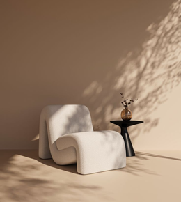Daya Worldwide Serene Lounge Chair with plush upholstery and sleek armrests, ideal for relaxing in modern living spaces.