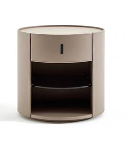Daya Worldwide bedside cabinet with a modern design, featuring a drawer and open shelf for bedroom storage.
