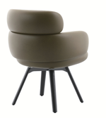 Modern Daya Worldwide dining chair with a sleek wooden frame and upholstered seat, perfect for contemporary dining rooms.