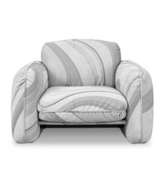 Daya Worldwide Aura lounge chair with modern armchair design, featuring plush upholstery and stylish frame for contemporary living spaces.