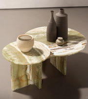Modern Nysa coffee table by Daya Worldwide featuring a sleek wooden top and minimalist design for contemporary living rooms.