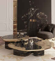 Nocturne Coffee Table by Daya Worldwide featuring a sleek, modern design with a smooth wooden surface and minimalist style.