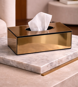 Decor tissue box with regal glow design by Daya Worldwide, featuring elegant lighting and premium decor details.