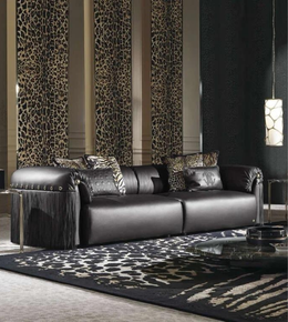 Luxury Monaco Glam Sofa by Daya Worldwide featuring plush fabric, elegant design, and modern style for sophisticated living spaces.