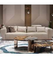 Daya Worldwide Milano Grande Sofa with plush cushions and modern design in a living room setting.