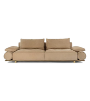 Luxurious Daya Worldwide Roma roll-arm sofa with plush fabric and elegant design, perfect for modern living rooms.