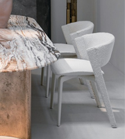 Modern arm dining chair by Daya Worldwide featuring sleek design and comfortable upholstered seating for contemporary dining rooms.