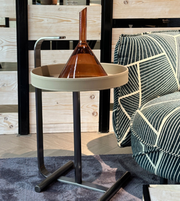 Daya Worldwide Halo Accent Side Table with sleek round design and modern finish, perfect for living room decor.