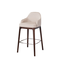 Contemporary Elara bar chair by Daya Worldwide featuring a sleek design with a padded seat and metal frame, suitable for modern bars.