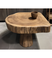 Solid wood Nara coffee table by Daya Worldwide with a smooth, natural finish and modern rectangular design.