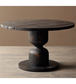 Daya Worldwide Varen dining table with wooden top and sleek metal legs, ideal for modern dining room decor.