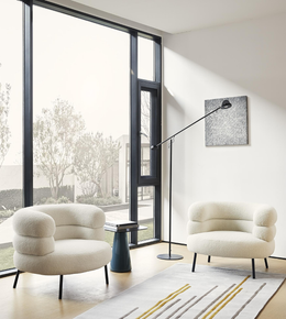 Daya Worldwide Miro lounge chair with sleek modern design, featuring a comfortable cushioned seat and stylish wooden legs.