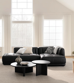 Modern Orba coffee table by Daya Worldwide with a sleek, minimalist design and smooth wooden surface.