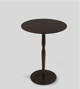 Narnia Brass Finish Twisted End Table