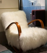 Daya Worldwide Arctic Luxe armchair with plush cushioning and sleek modern design, ideal for living room or lounge decor.