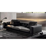 Luxurious black box sofa by Daya Worldwide featuring sleek modern design and plush cushions for stylish comfort.