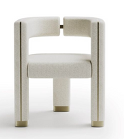 Daya Worldwide ARCO dining chair with sleek wooden frame and upholstered seat, modern design for stylish dining rooms.