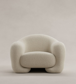 Daya Worldwide CLOUD armchair with plush fabric upholstery and modern design, perfect for living room relaxation.