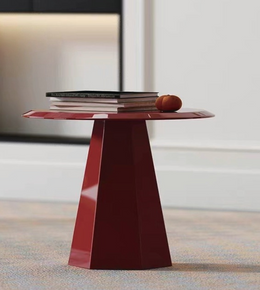 Crimson side table by Daya Worldwide featuring a sleek, modern design with a smooth surface and minimalist style.