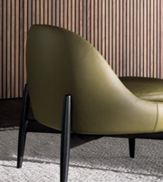 Daya Worldwide SENDAI Lounge Armchair with plush upholstery and modern design, perfect for relaxing living room seating.
